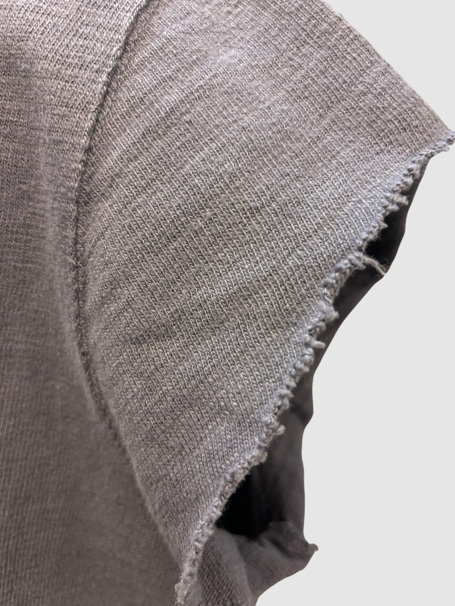 Sweat-Tank Top in lila-grau von Rick Owens drkshdw