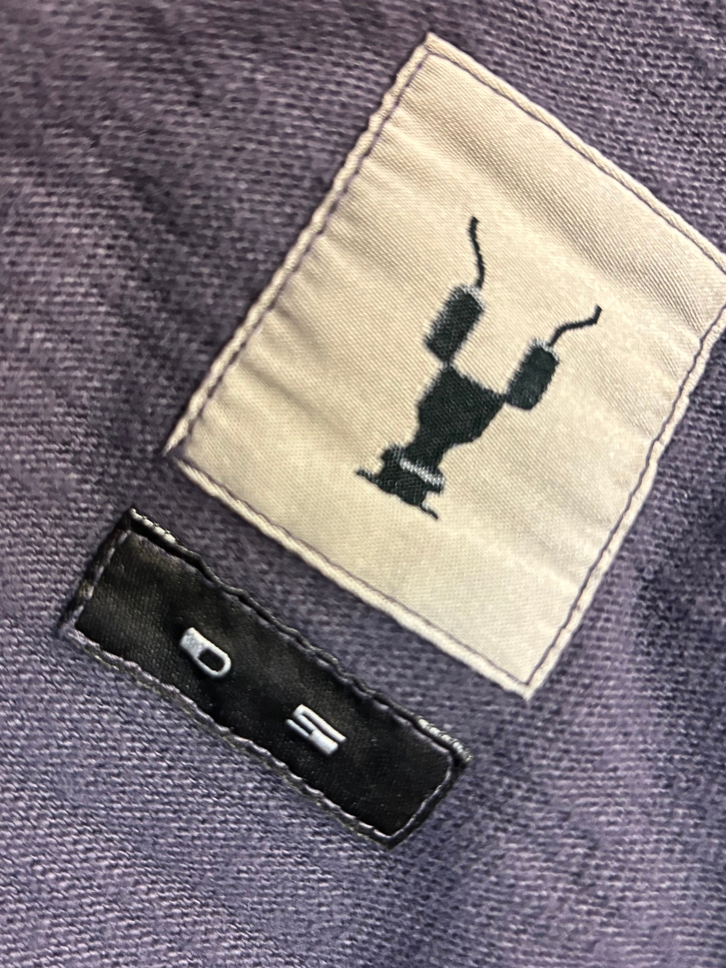 Sweat-Tank Top in lila-grau von Rick Owens drkshdw