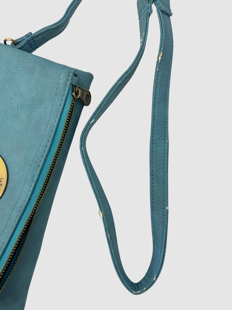 Hellblaue Daria Foldable Clutch von Mulberry