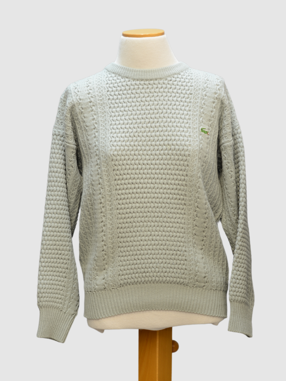 Grauer Strickpullover von Lacoste
