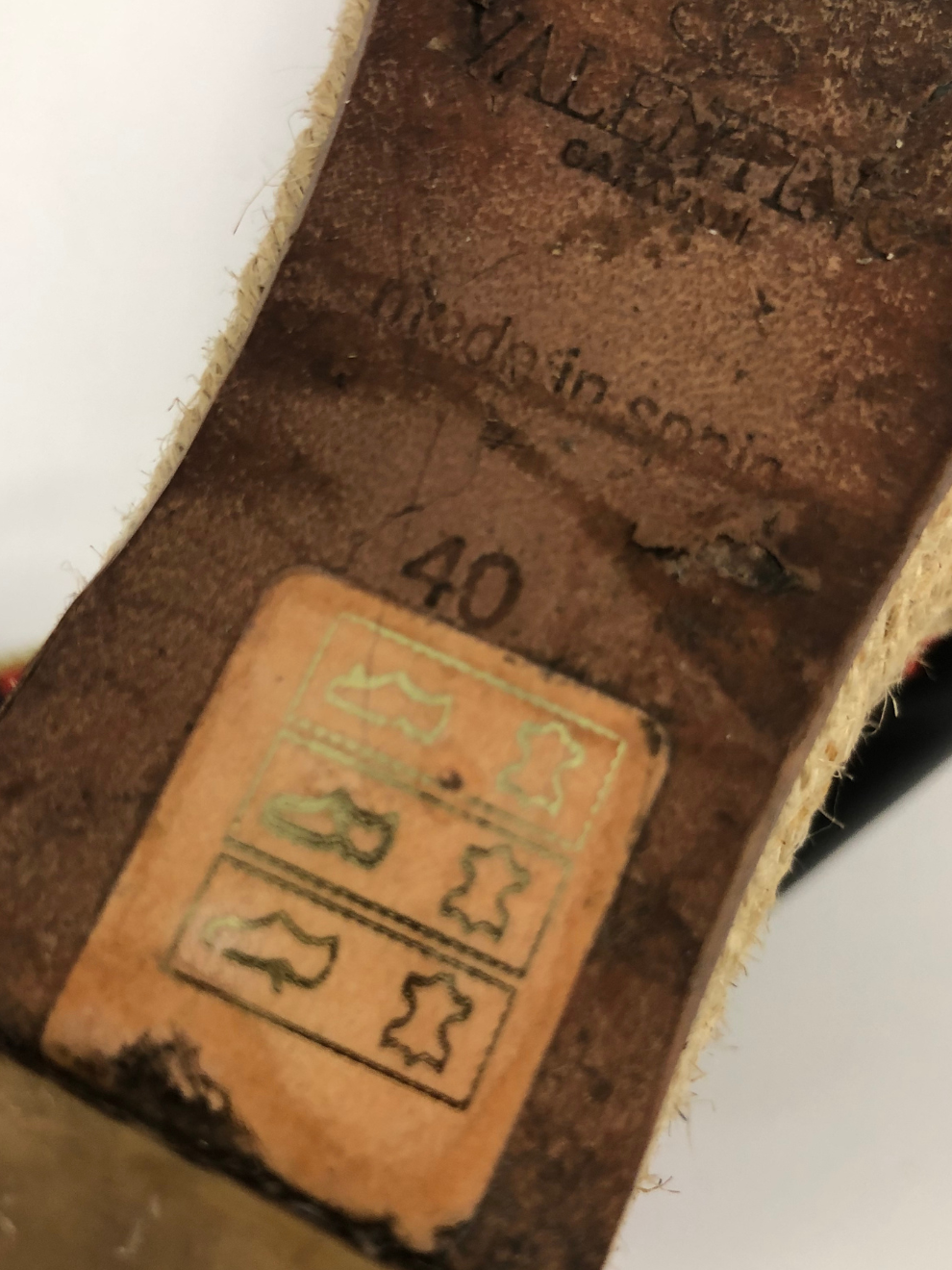 Schwarze Espadrilles-Wedges von Valentino Garavani