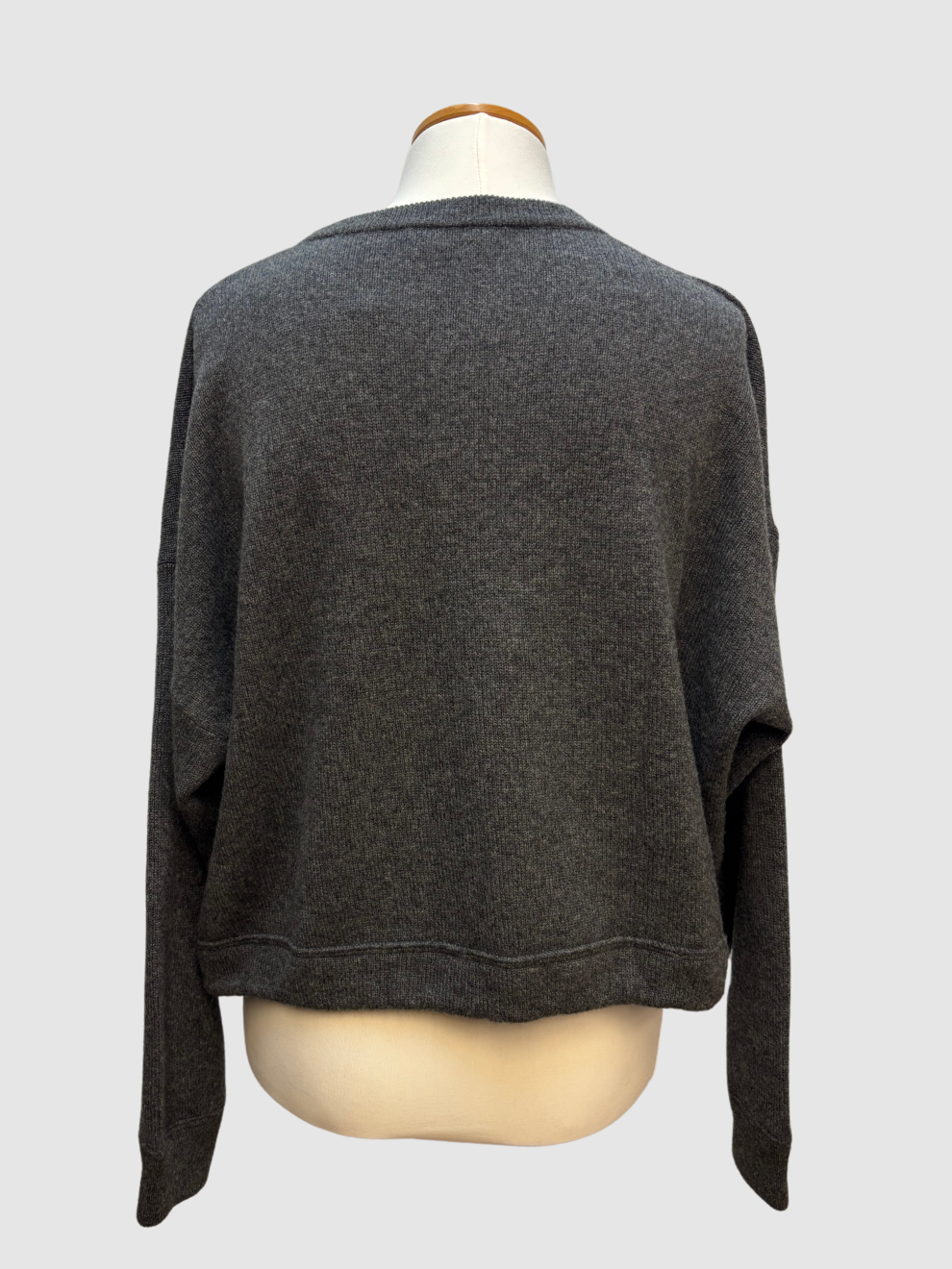 Dunkelgrauer Wollpullover von Celine