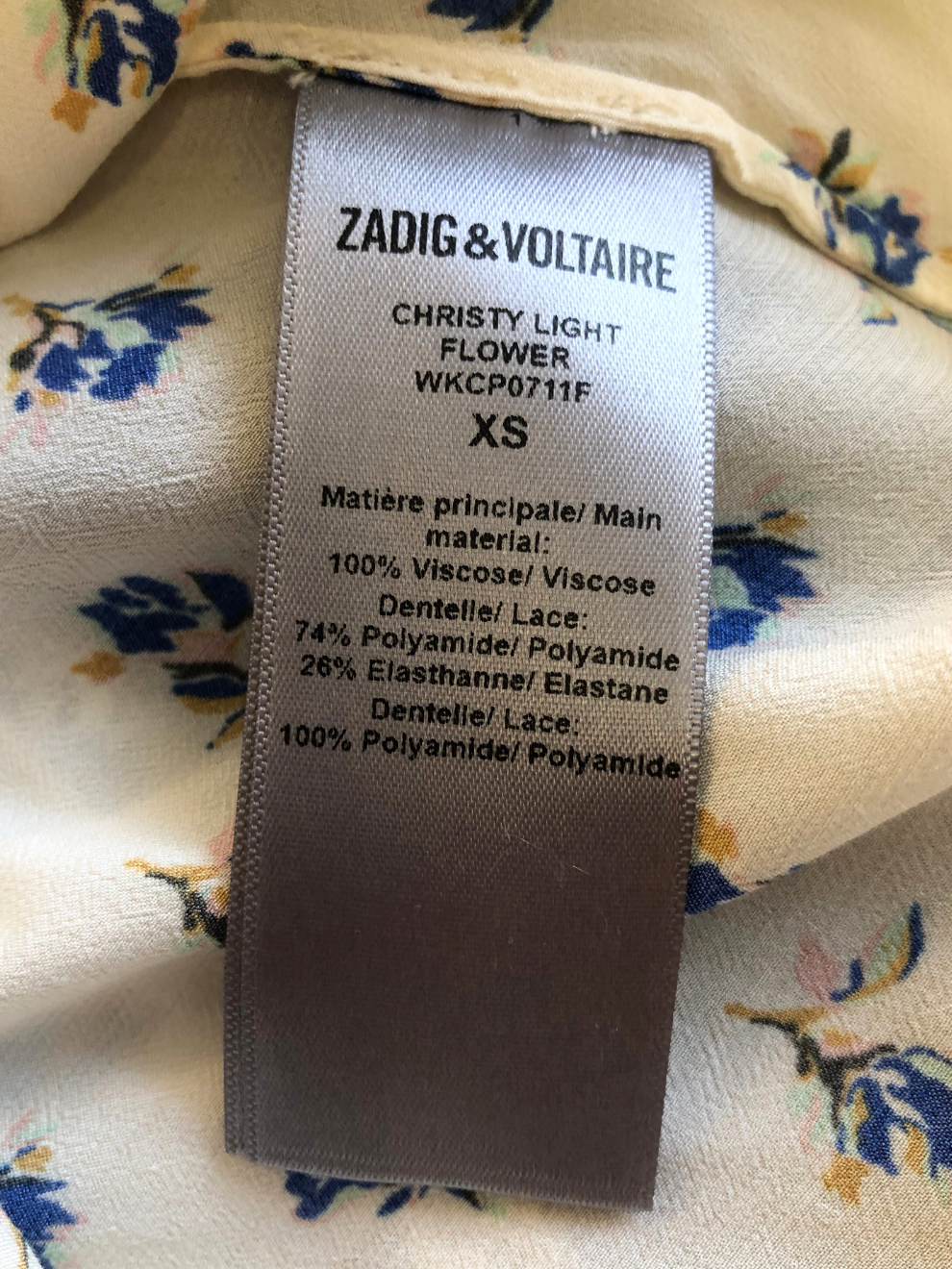 Cremeweißes Spitzentop von Zadig & Voltaire