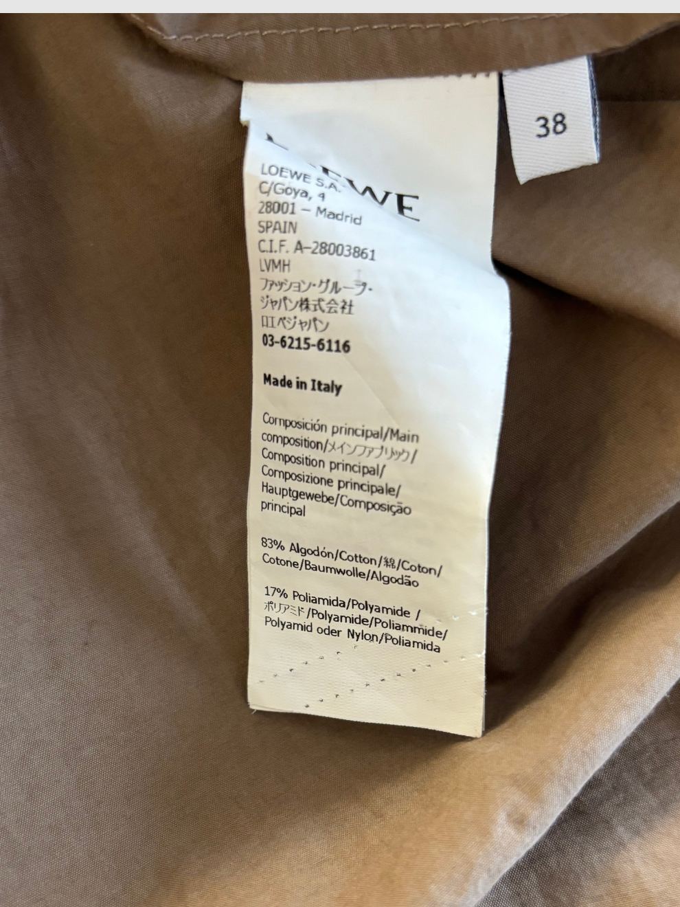 Braunes Blusenkleid von Loewe