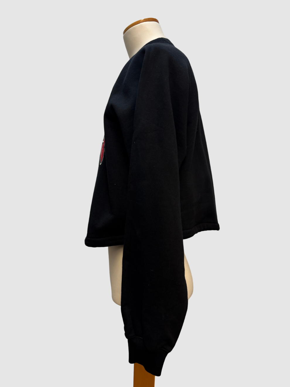 Schwarzes cropped Sweatshirt von Gucci