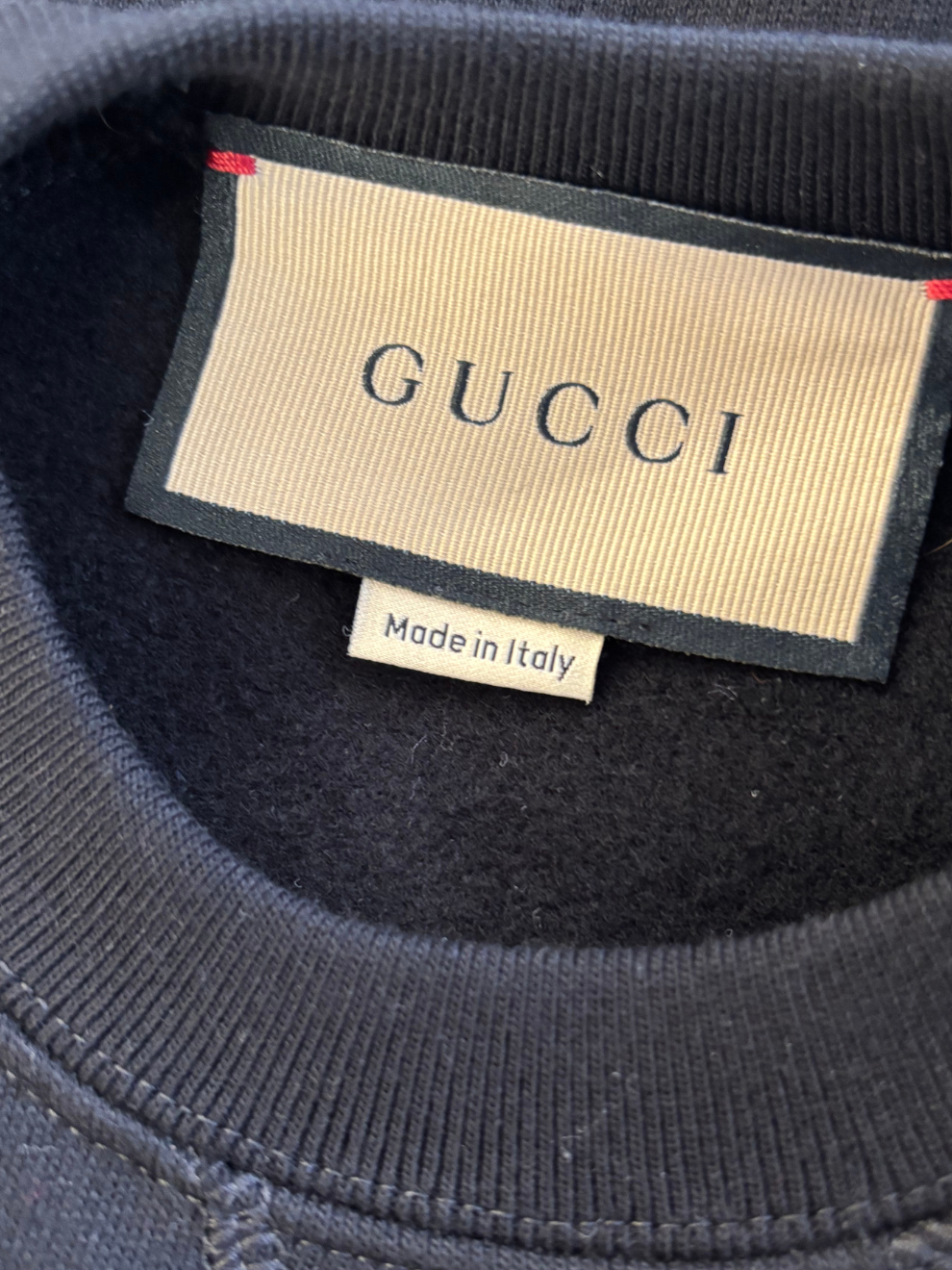 Schwarzes cropped Sweatshirt von Gucci