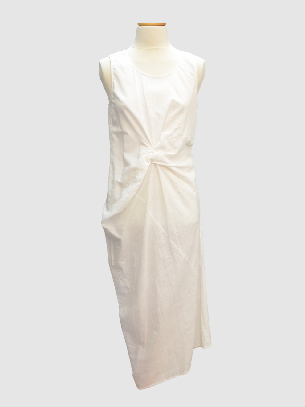 Weißes Leinen-Midikleid von Jil Sander