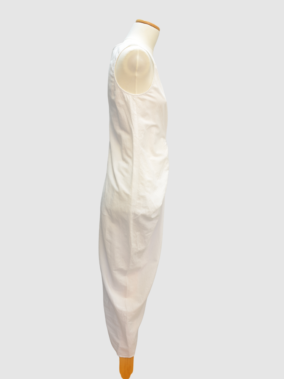 Weißes Leinen-Midikleid von Jil Sander