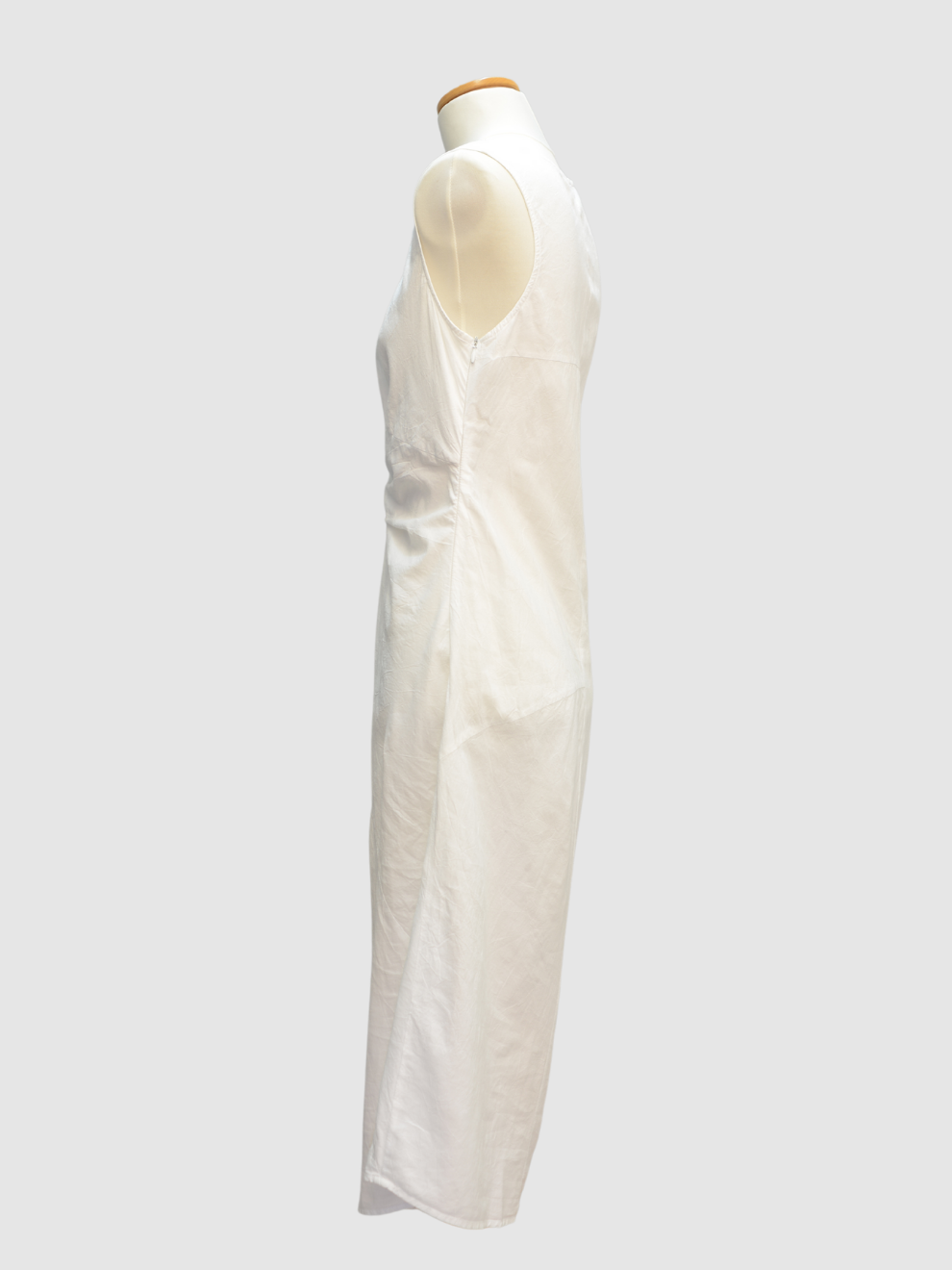 Weißes Leinen-Midikleid von Jil Sander
