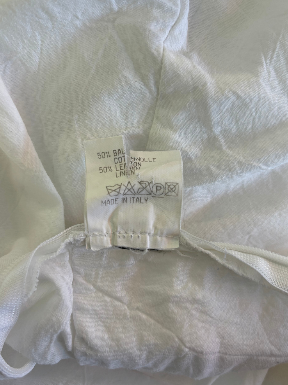 Weißes Leinen-Midikleid von Jil Sander