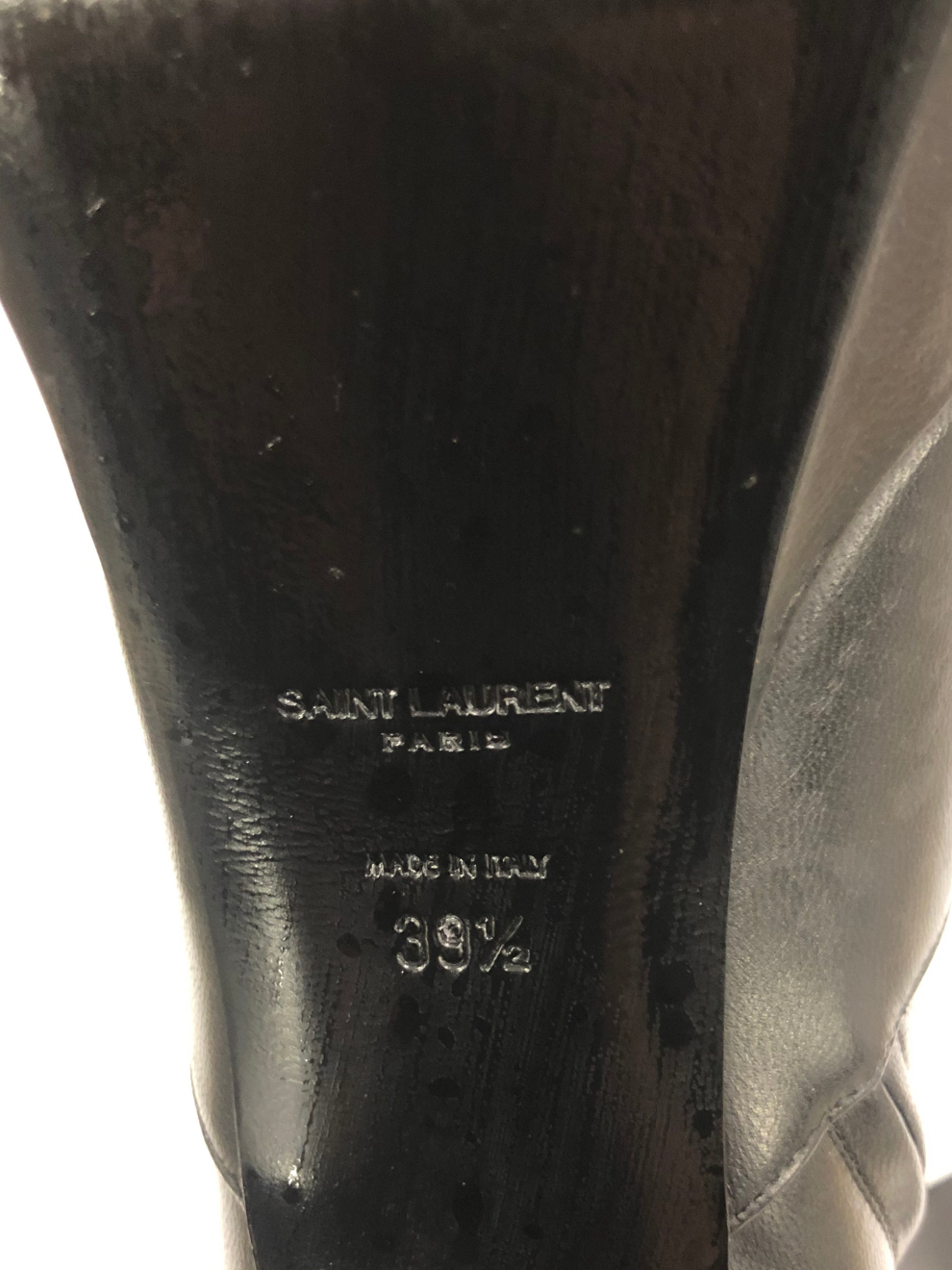 Schwarze Plateau-Stiefel Billy von Saint Laurent