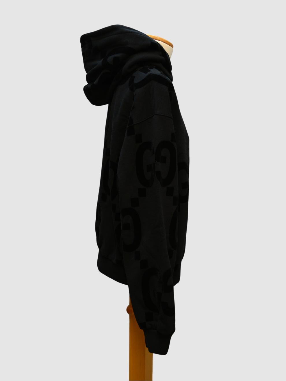 Schwarzer Hoodie mit GG Print von Gucci