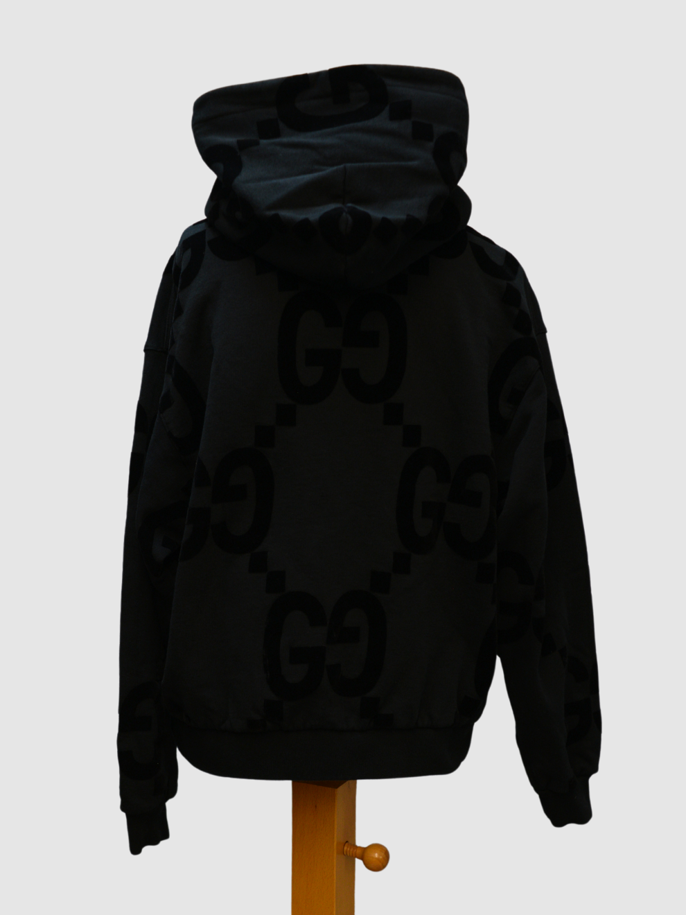 Schwarzer Hoodie mit GG Print von Gucci