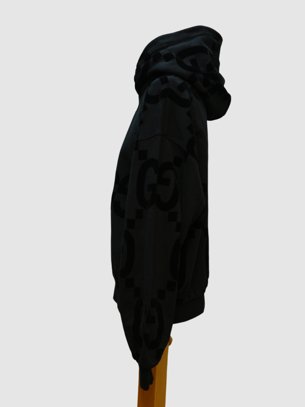 Schwarzer Hoodie mit GG Print von Gucci