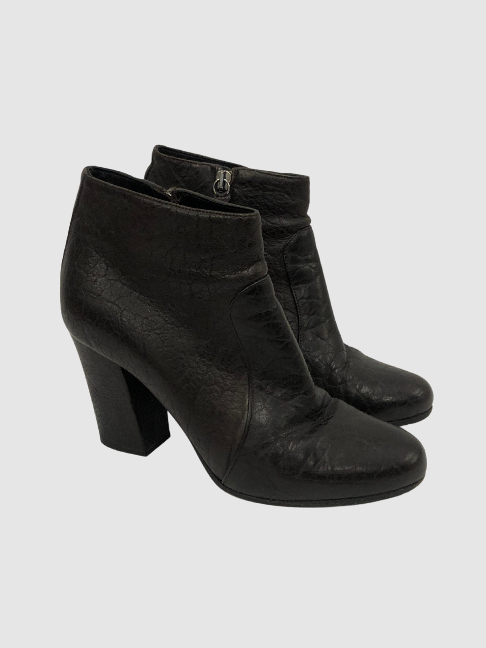 Dunkelbraune Ankle-Boots von Miu Miu