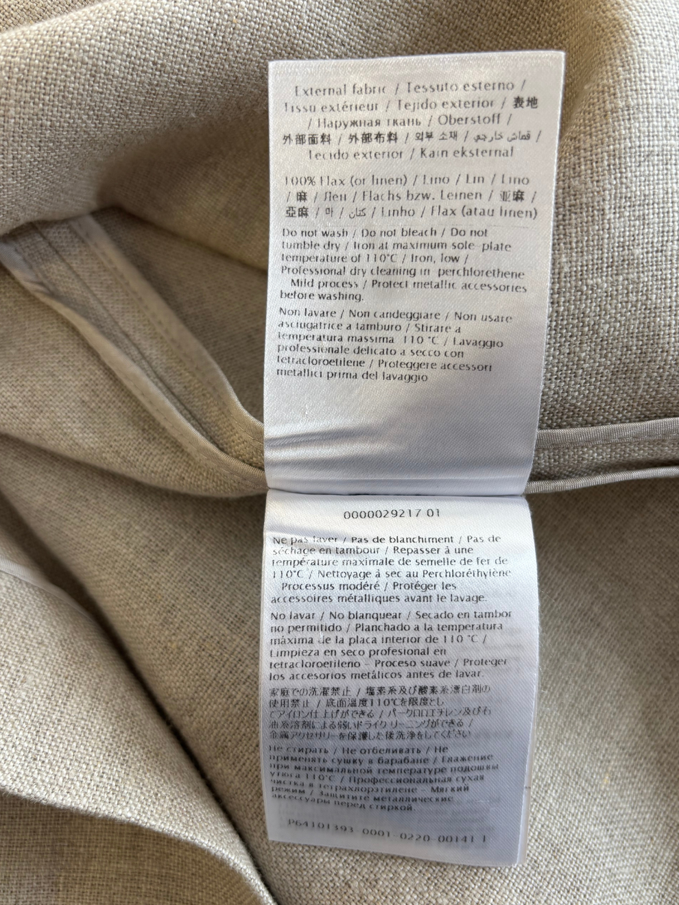 Beiges Leinentop von Valentino