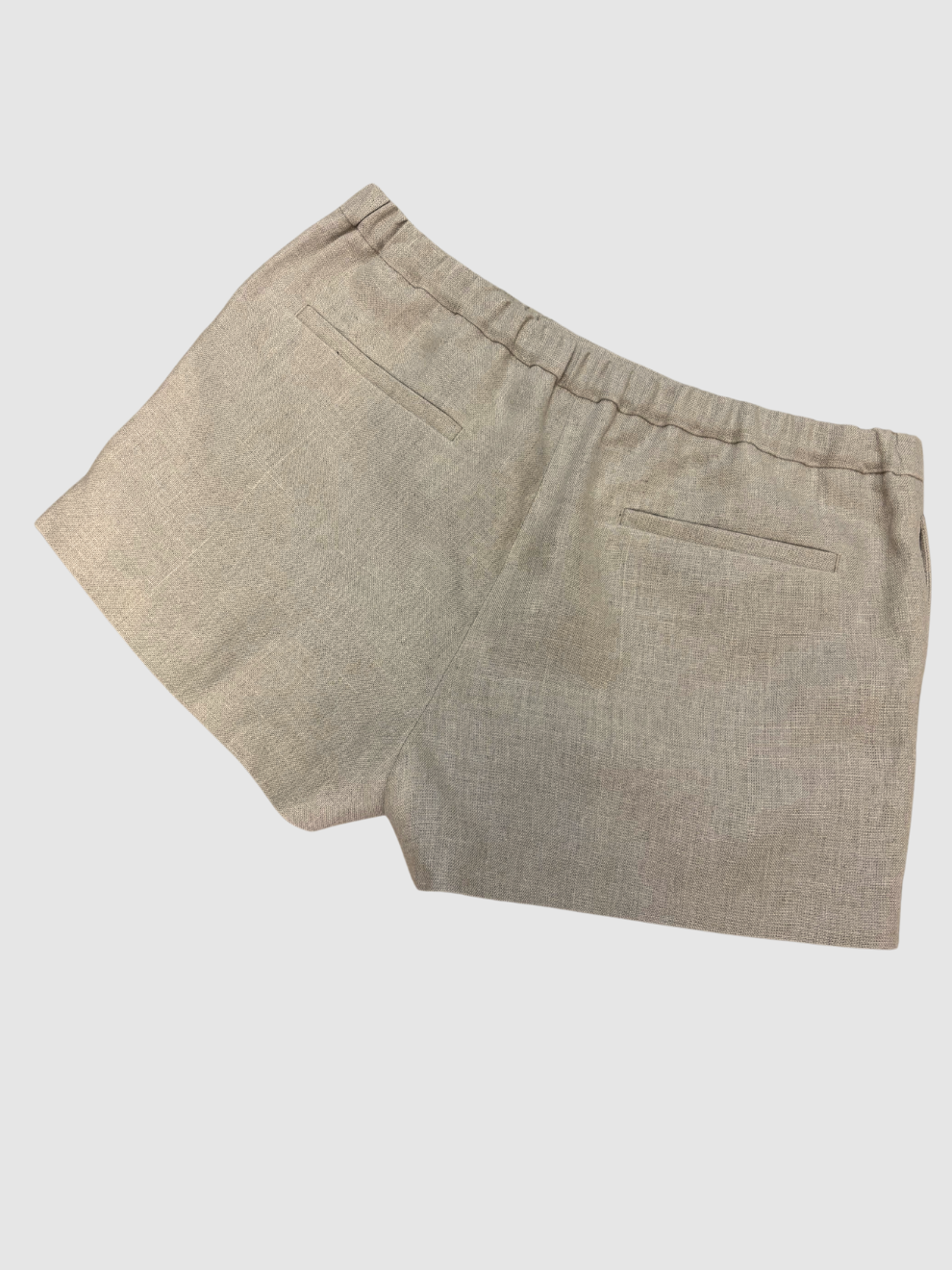 Beige Leinenbermuda von Valentino