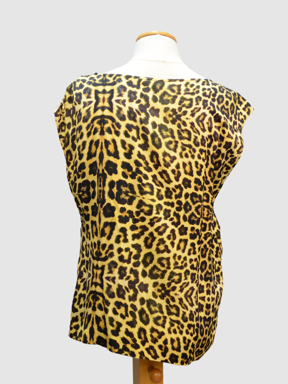 Gelb-braunes Leoparden-Top von Dries Van Noten