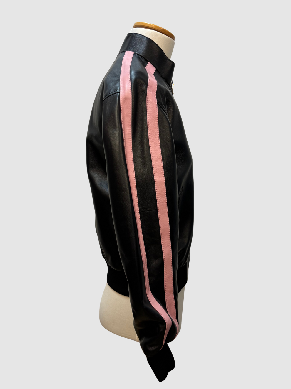Schwarzer Leder-Blouson von Celine