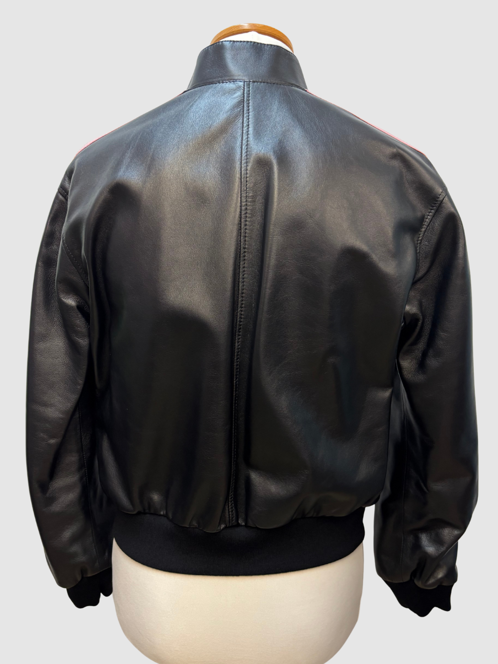 Schwarzer Leder-Blouson von Celine