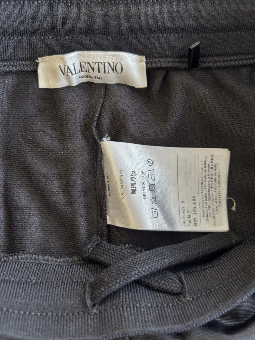 Schwarze Herren-Trainingshose von Valentino