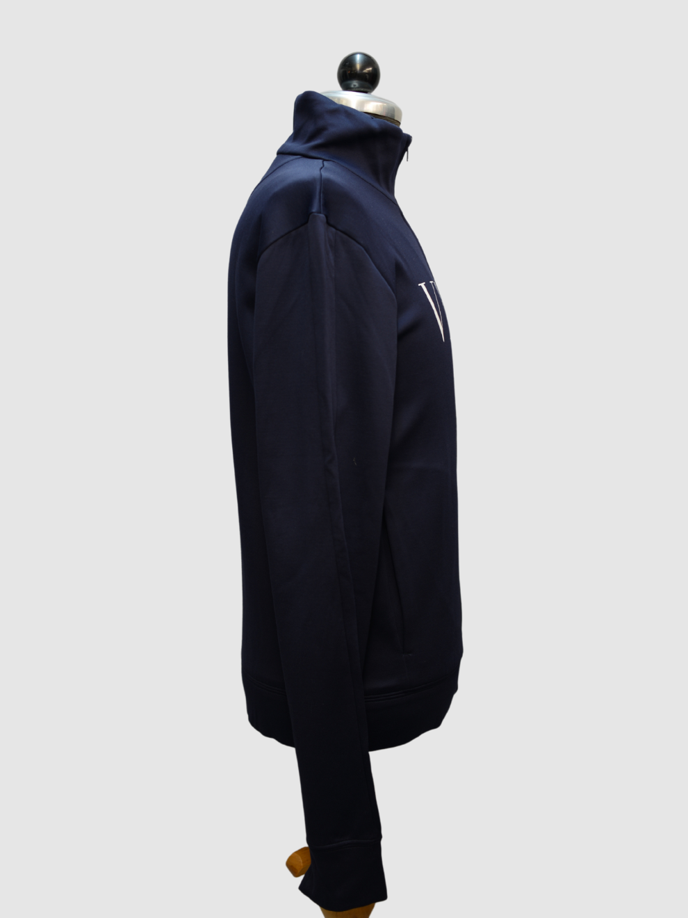Nachtblaue Herren-Trainingsjacke mit Logo-Print von Valentino
