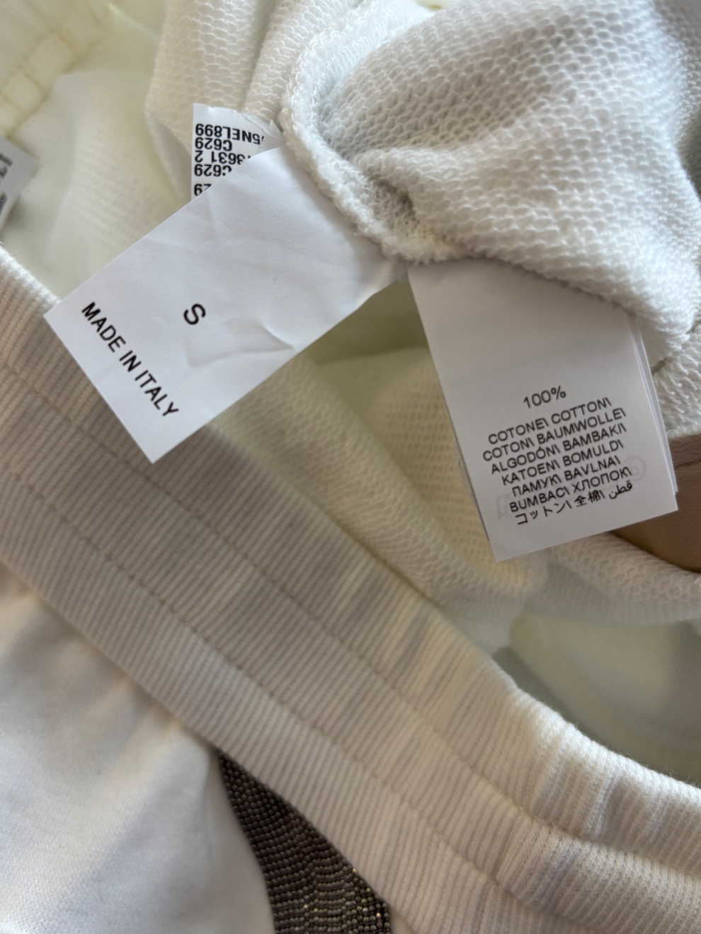 Weiße Jogginghose von Brunello Cucinelli
