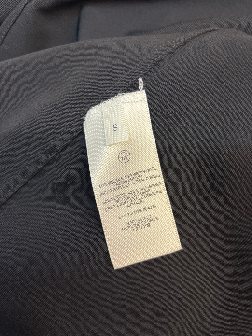 Schwarzes Oversize-Hemd von The Row