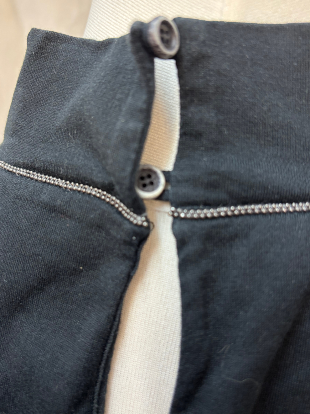 Schwarzes cropped T-Shirt von Brunello Cucinelli