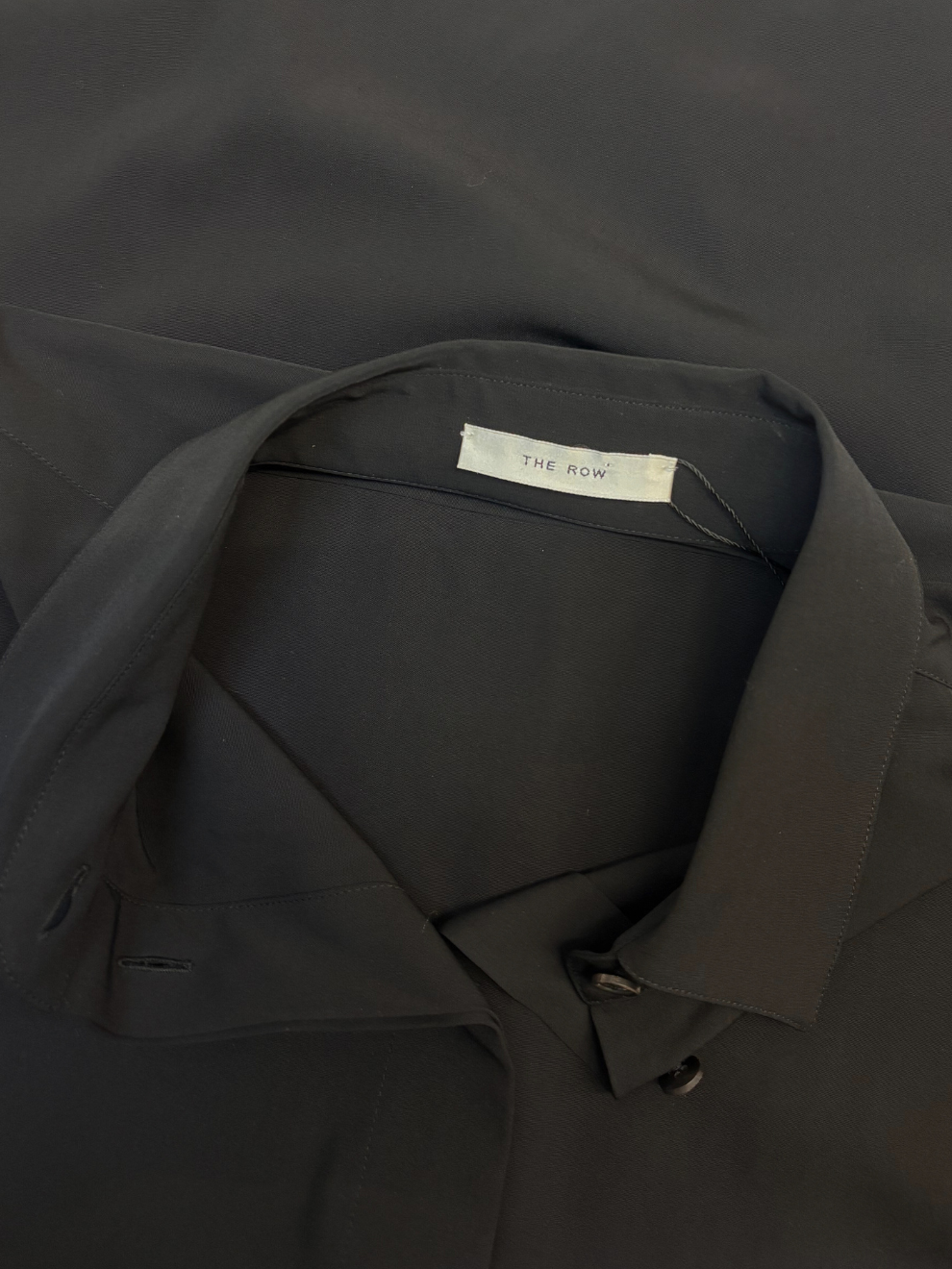 Schwarzes Oversize-Hemd von The Row