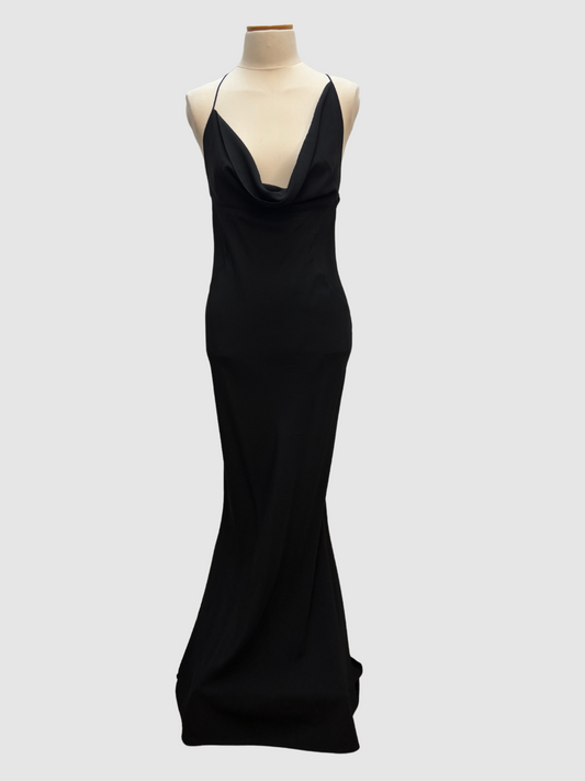 Schwarzes Maxikleid von Roberto Cavalli