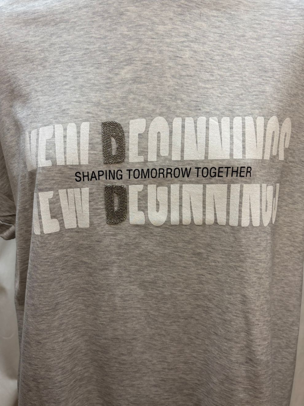 Graues New Beginnings T-Shirt von Brunello Cucinelli