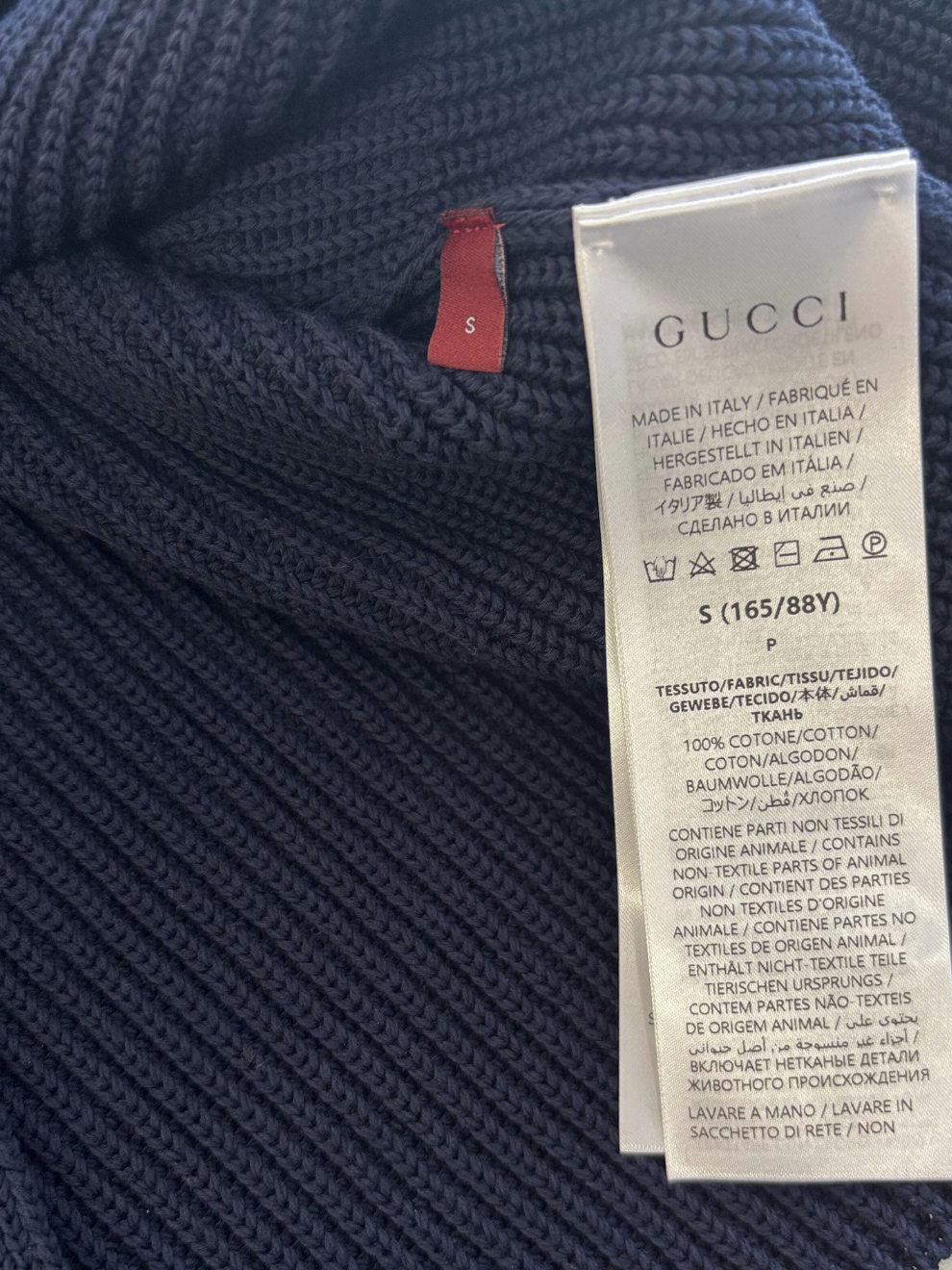 Marineblauer Strickpullover von Gucci