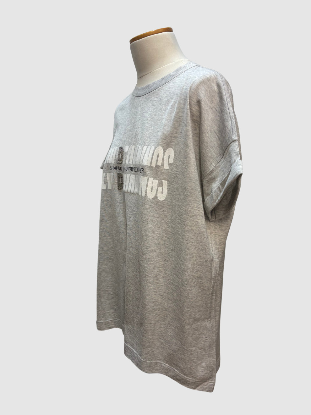 Graues New Beginnings T-Shirt von Brunello Cucinelli