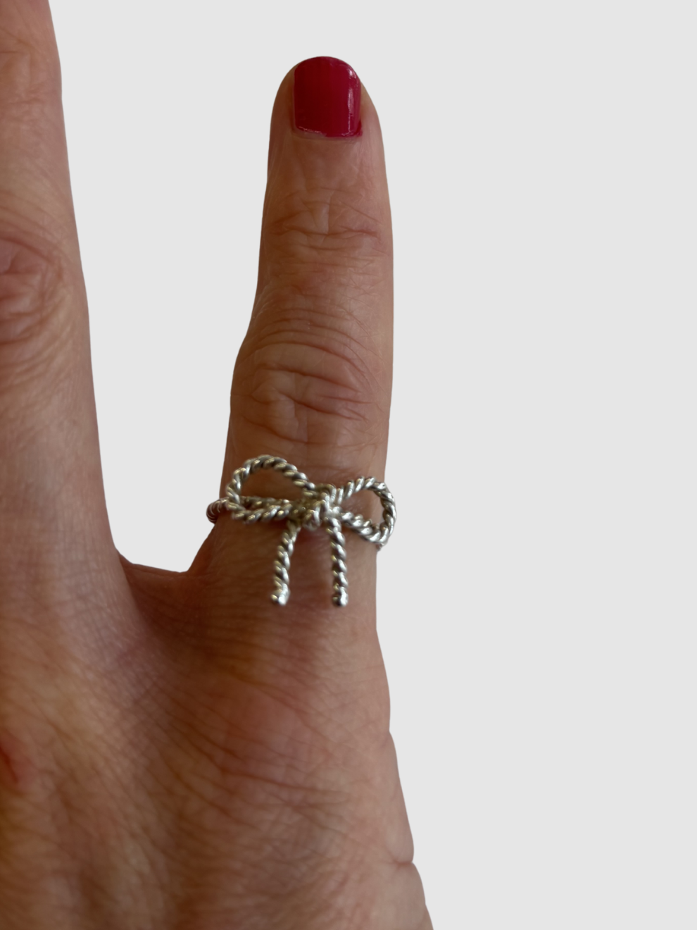 Silberner Twist Bow Ring von Tiffany & Co