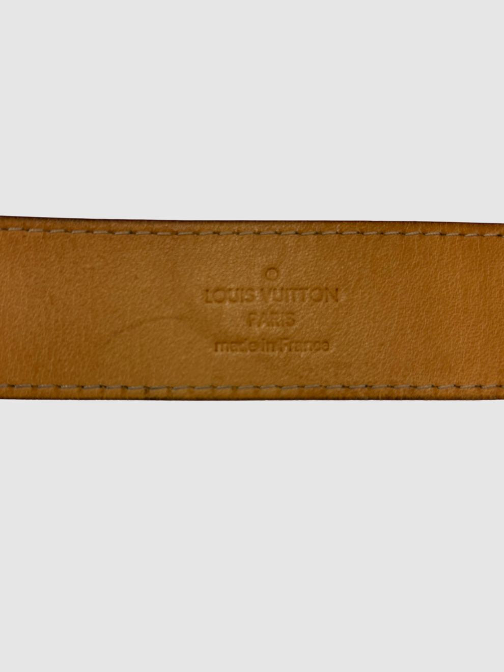 Roter Lackleder-Gürtel von Louis Vuitton