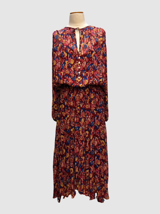 Weinrotes Maxikleid von Isabel Marant Étoile