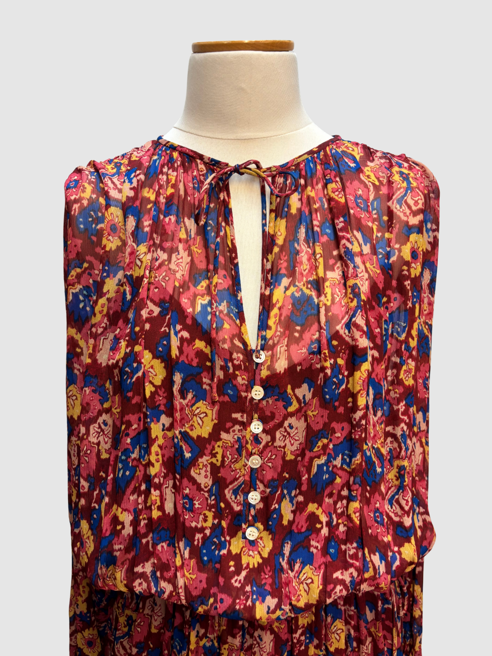 Weinrotes Maxikleid von Isabel Marant Étoile