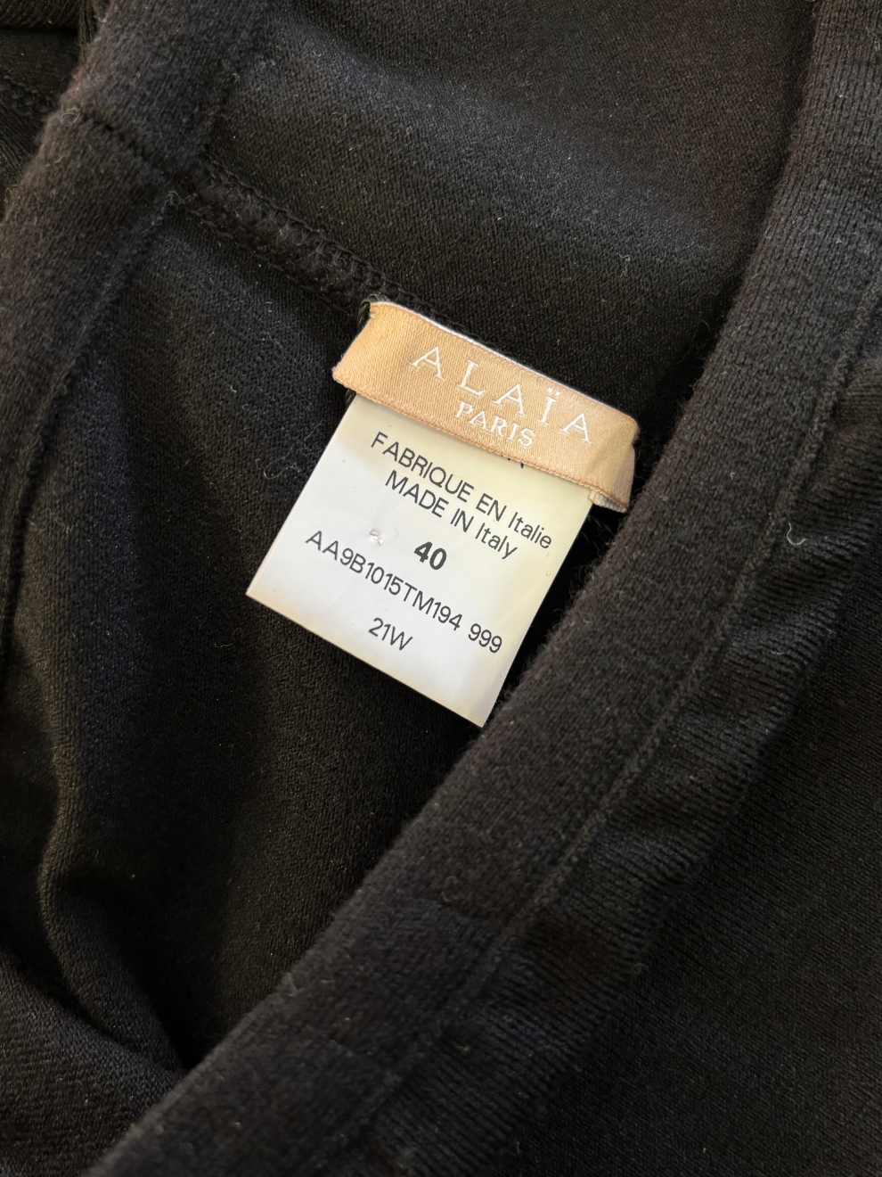 Schwarze Leggings von Alaïa