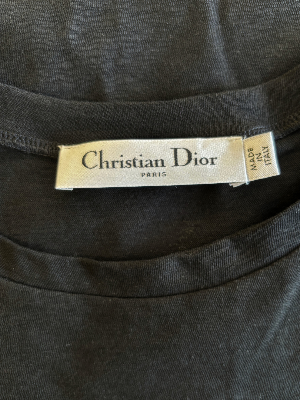 Schwarzes "We should all be feminists"-T-Shirt von Dior