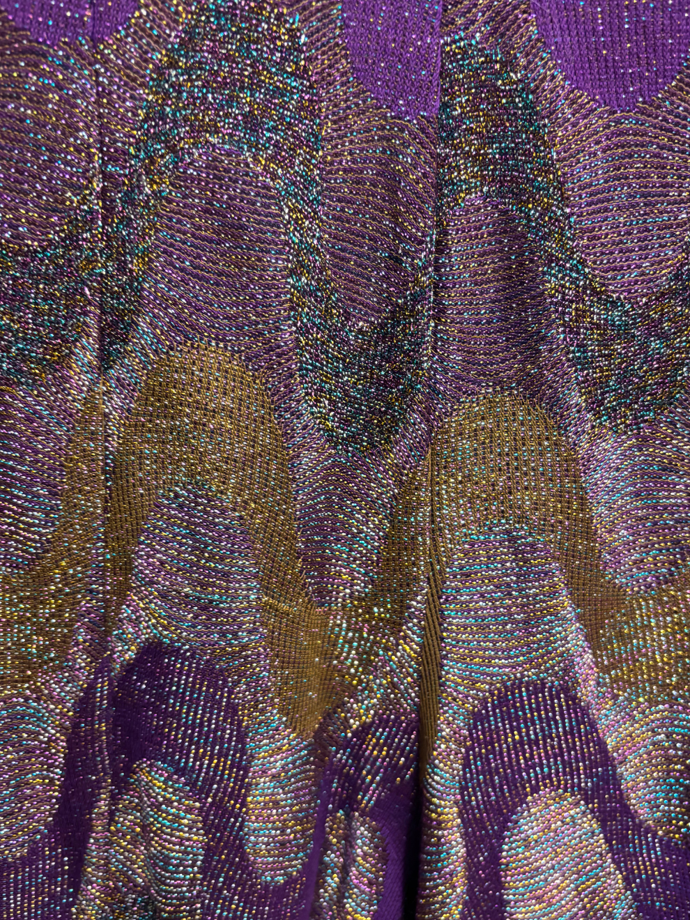 Lila glitzernde Hose von Missoni Collection