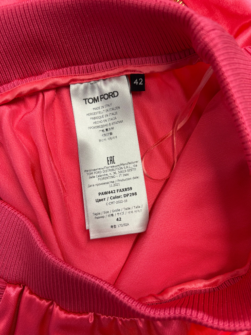 Pinkfarben-glänzende Satinhose von Tom Ford