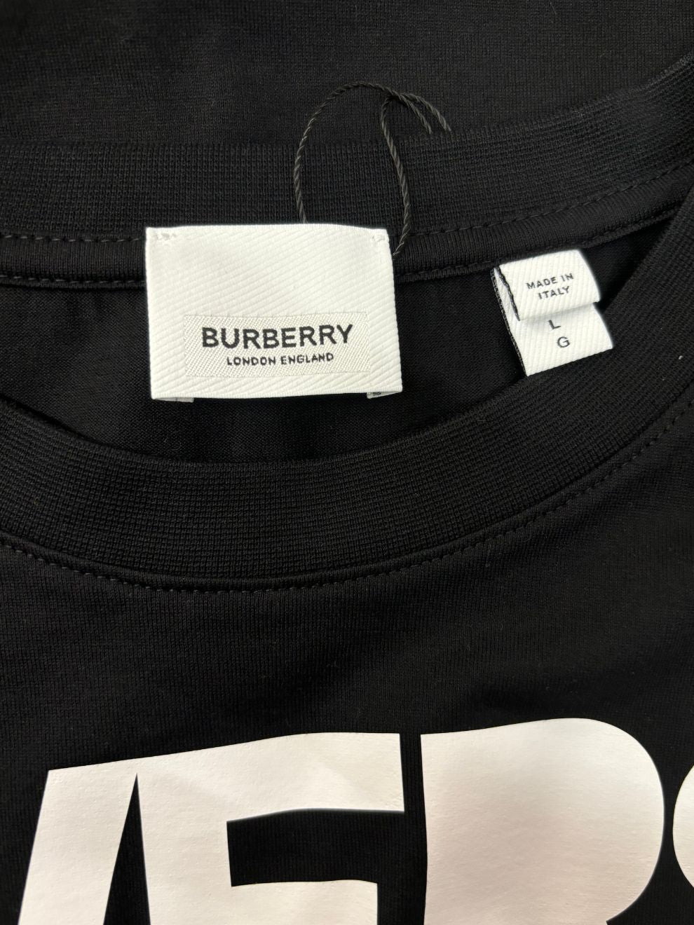 Schwarzes T-Shirt Universal Passport von Burberry