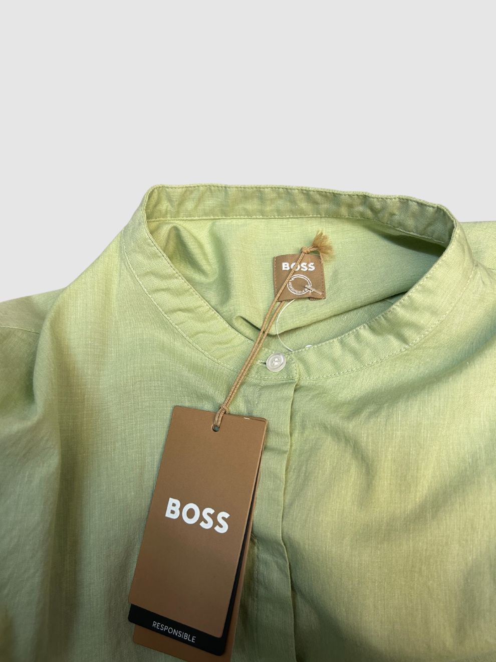 Hellgrünes Hemd von Boss