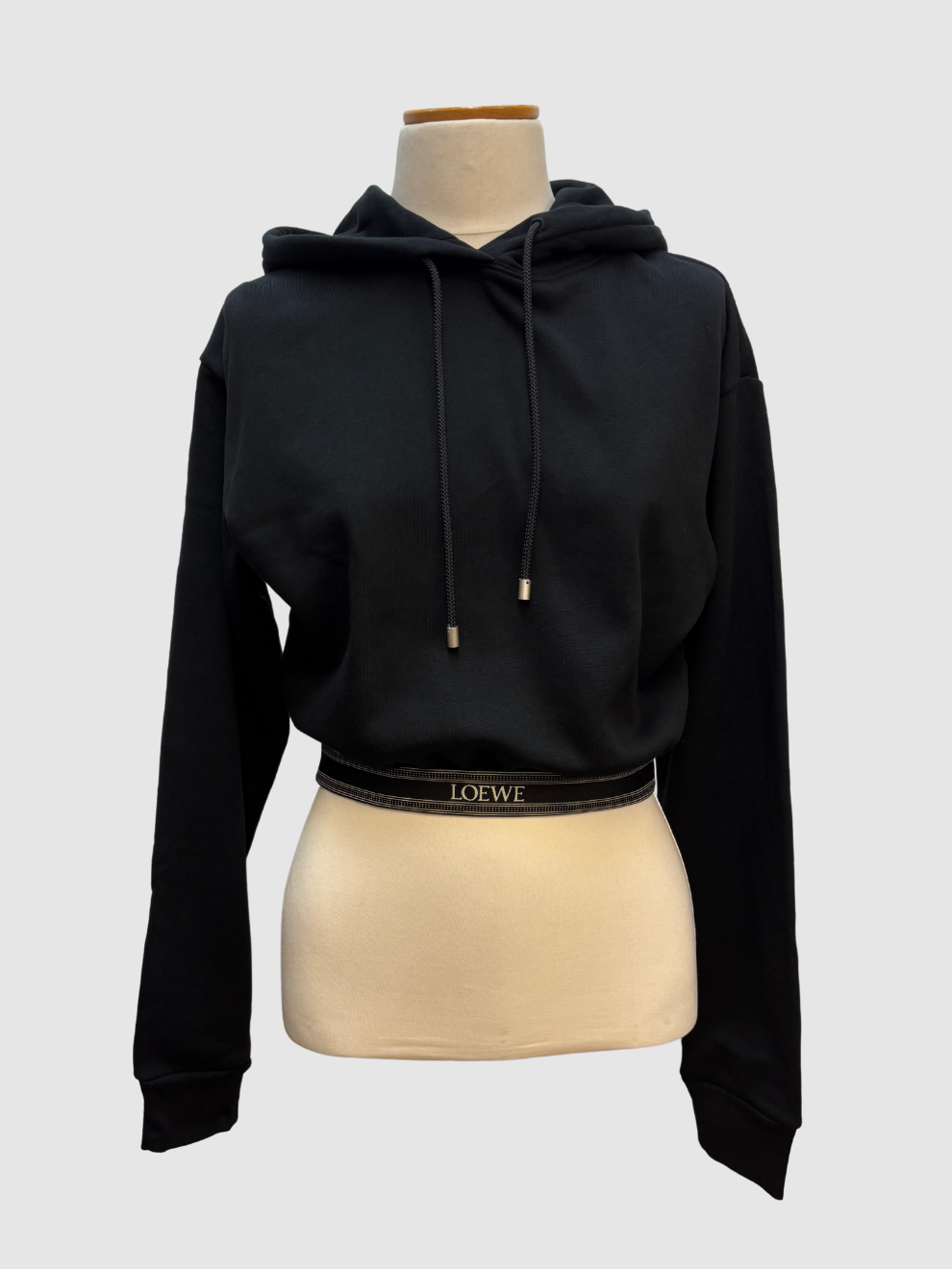 Schwarzer cropped Hoodie von Loewe