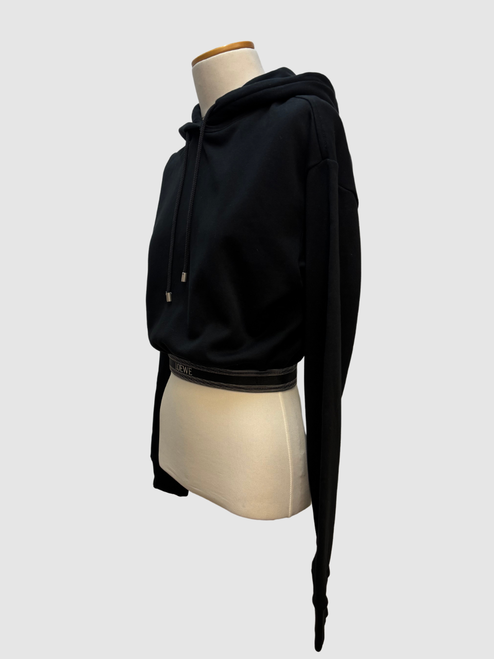 Schwarzer cropped Hoodie von Loewe