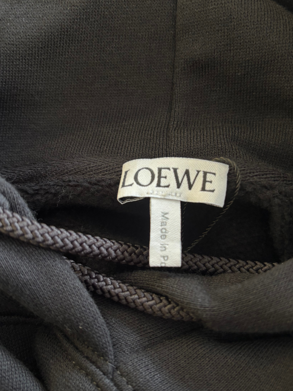 Schwarzer cropped Hoodie von Loewe