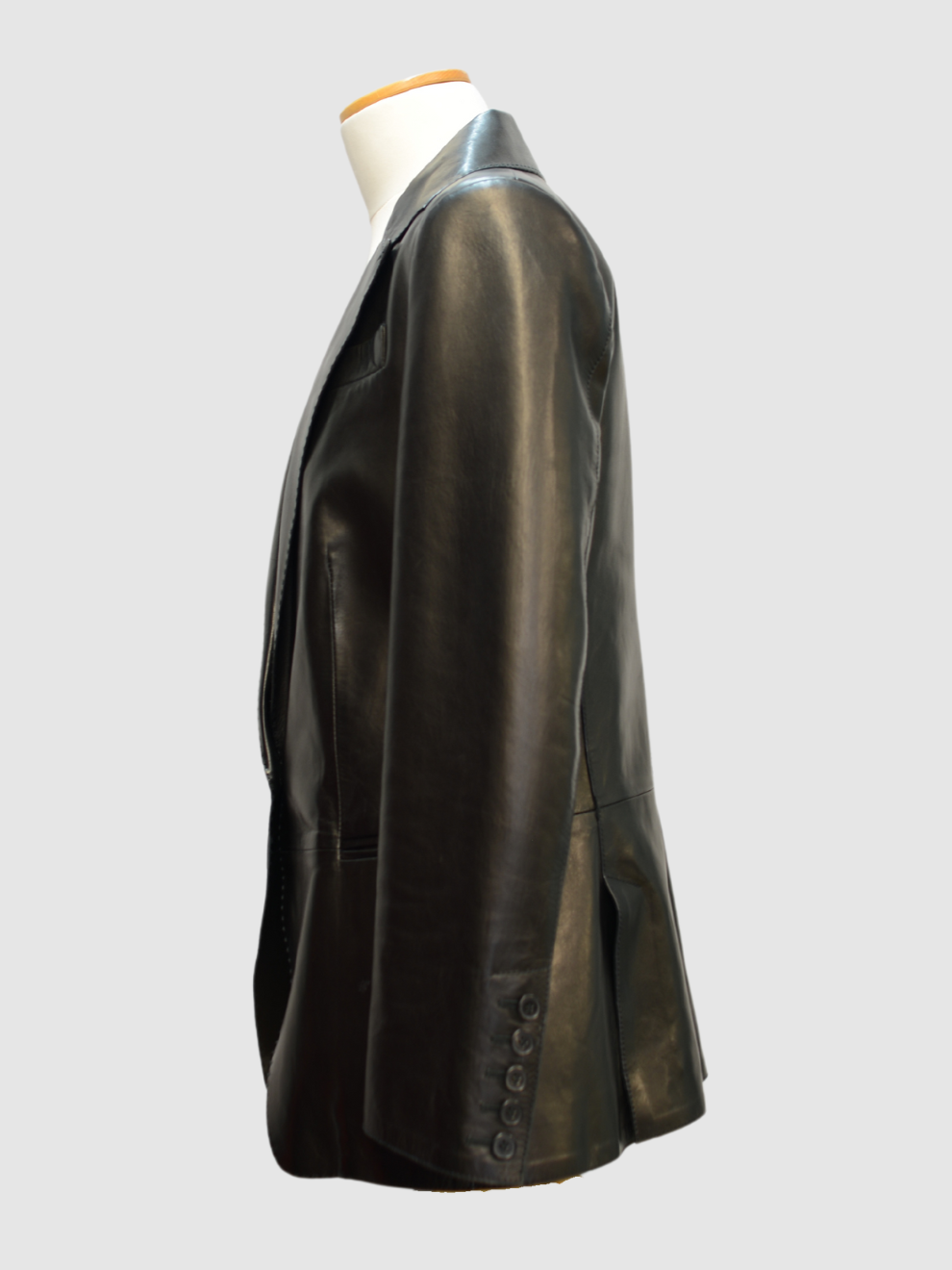Schwarzer Lederblazer von Tom Ford