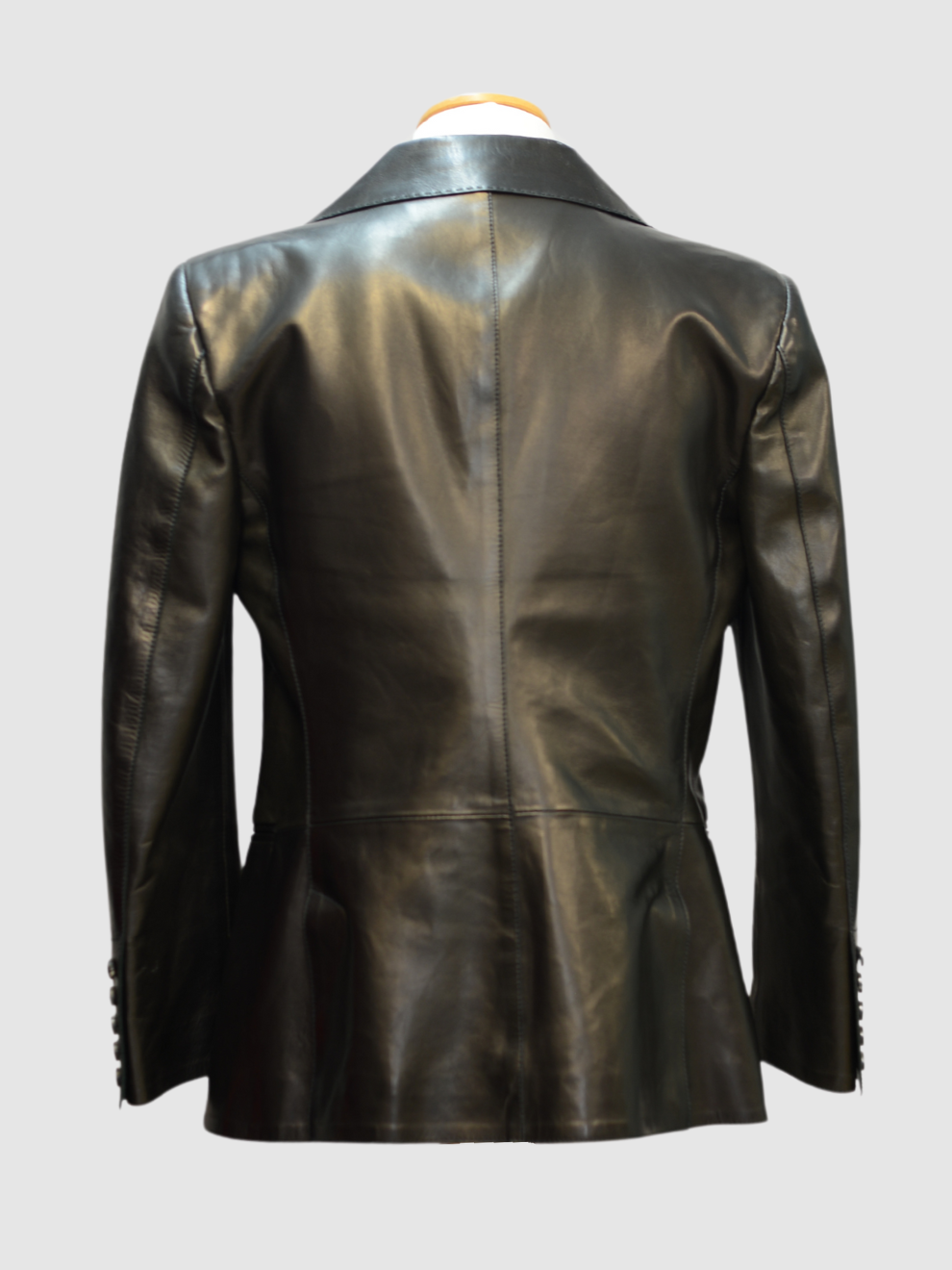 Schwarzer Lederblazer von Tom Ford