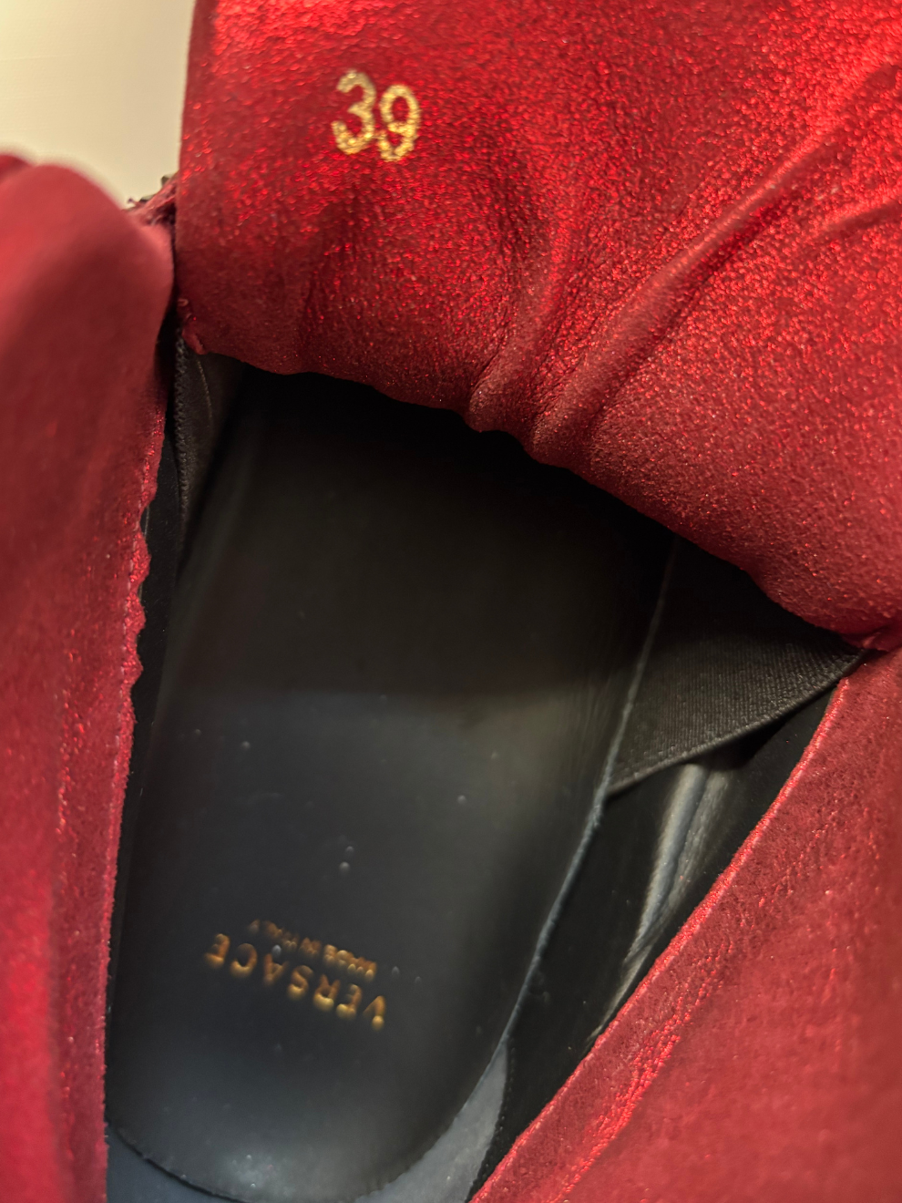 Roter Herren Palazzo Medusa High-Top-Sneaker von Versace